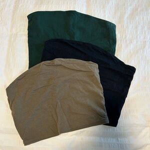 Garage Crop Tops - Green, Black, and Brown
